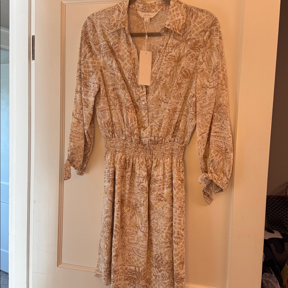 Lilly Pulitzer Sand Bar Palm Beach Paradise Patterned Dress